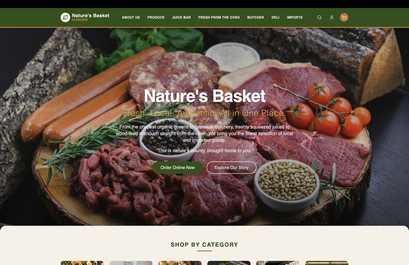 Natures Basket — restaurant site in build